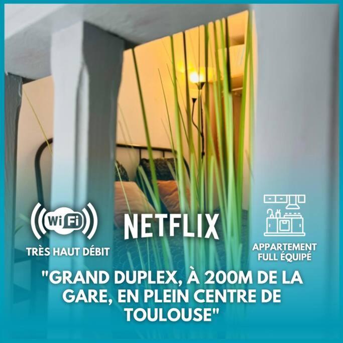 Duplex - Centre - Gare Matabiau Apartment ตูลูส ภายนอก รูปภาพ